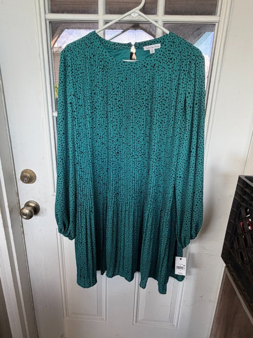 pleated dress